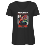 Latin Flow Kizomba Dancer Tee V-Neck Damen
