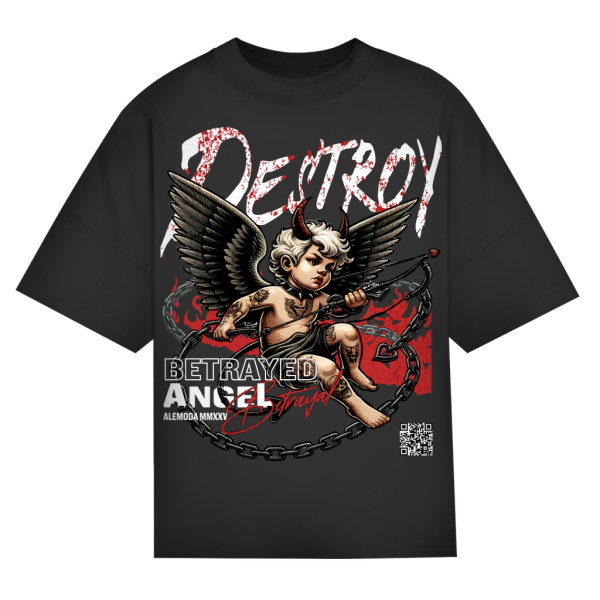 Urban Style Oversize Unisex Tee – Betrayed Angel | Rundhals